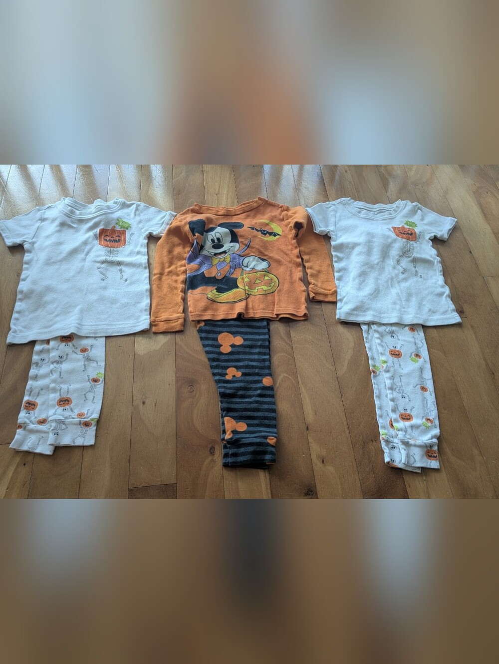 Disney Orange Mickey Halloween Kids Costume Top and Leggings
